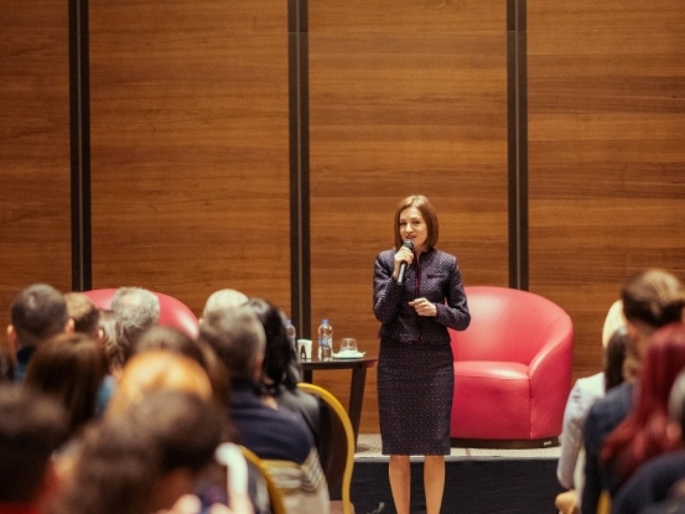 Maia Sandu s-a întâlnit cu comunitatea de moldoveni din Timișoara